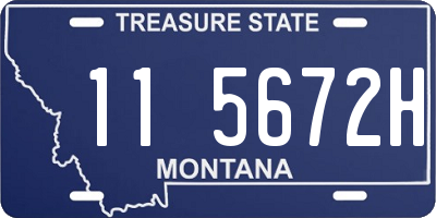 MT license plate 115672H