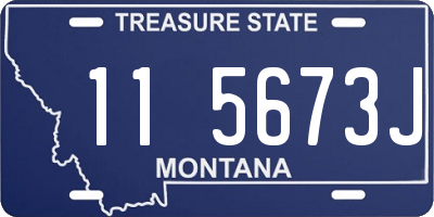 MT license plate 115673J