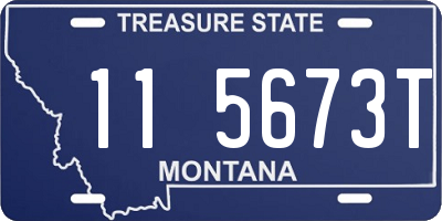 MT license plate 115673T