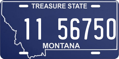 MT license plate 115675O