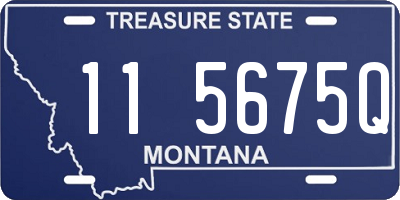 MT license plate 115675Q