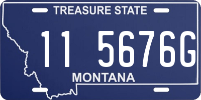 MT license plate 115676G