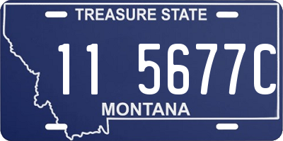 MT license plate 115677C