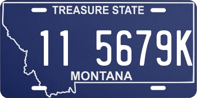 MT license plate 115679K