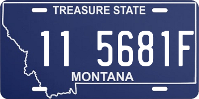 MT license plate 115681F