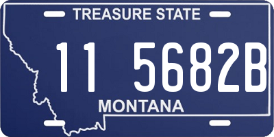 MT license plate 115682B