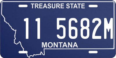 MT license plate 115682M