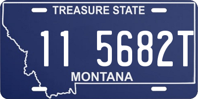 MT license plate 115682T