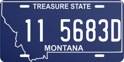 MT license plate 115683D