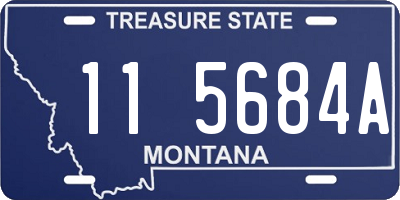 MT license plate 115684A