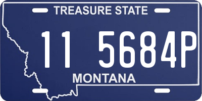 MT license plate 115684P