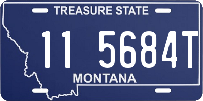 MT license plate 115684T