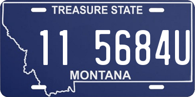 MT license plate 115684U