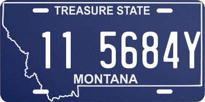 MT license plate 115684Y