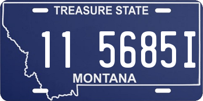 MT license plate 115685I