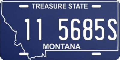 MT license plate 115685S