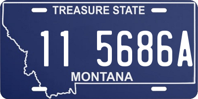 MT license plate 115686A