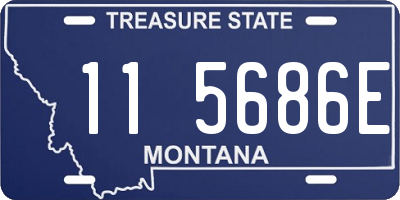 MT license plate 115686E