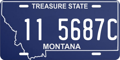 MT license plate 115687C