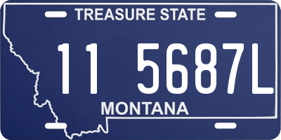 MT license plate 115687L