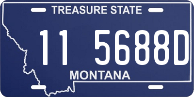 MT license plate 115688D