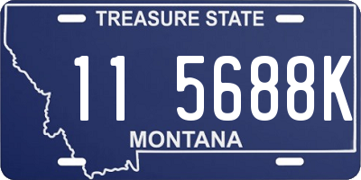 MT license plate 115688K