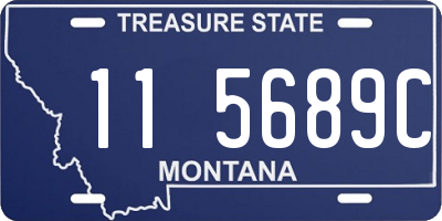 MT license plate 115689C