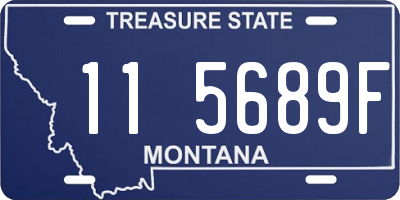 MT license plate 115689F