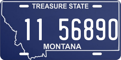 MT license plate 115689O
