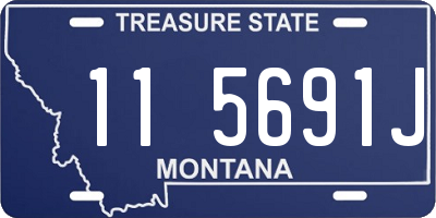 MT license plate 115691J