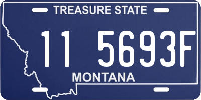 MT license plate 115693F