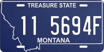MT license plate 115694F