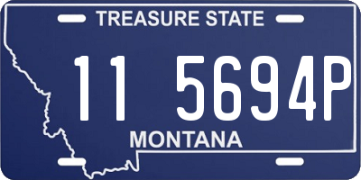 MT license plate 115694P