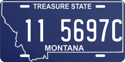 MT license plate 115697C
