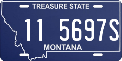 MT license plate 115697S