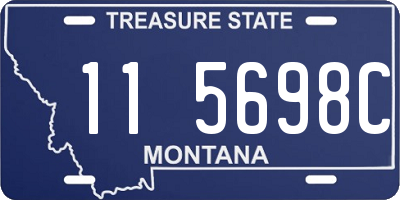 MT license plate 115698C