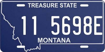 MT license plate 115698E