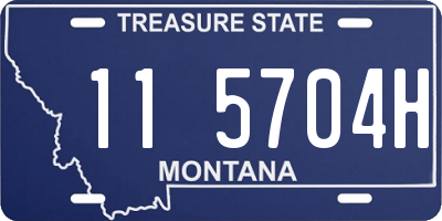 MT license plate 115704H