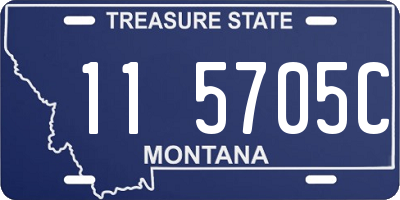 MT license plate 115705C