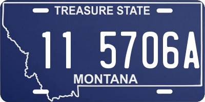 MT license plate 115706A