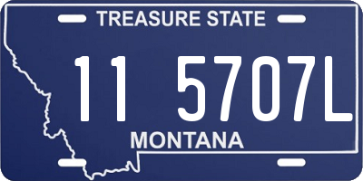 MT license plate 115707L