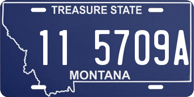 MT license plate 115709A