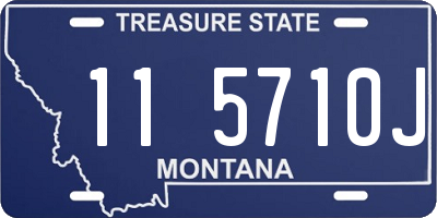 MT license plate 115710J