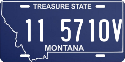 MT license plate 115710V