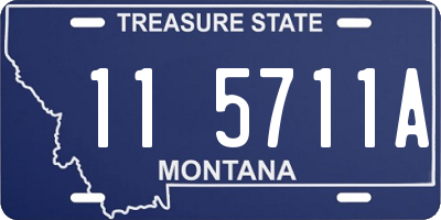MT license plate 115711A