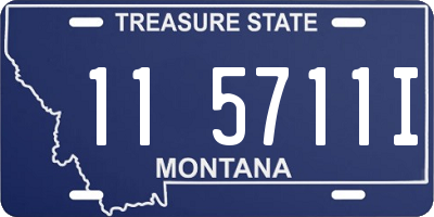 MT license plate 115711I