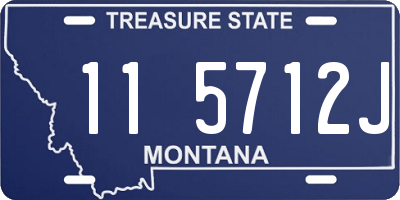 MT license plate 115712J