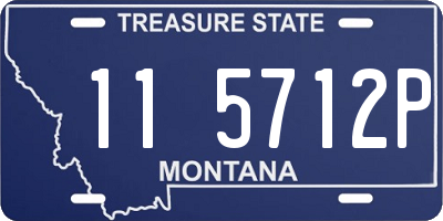 MT license plate 115712P