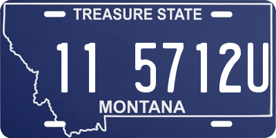 MT license plate 115712U