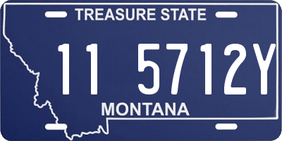 MT license plate 115712Y